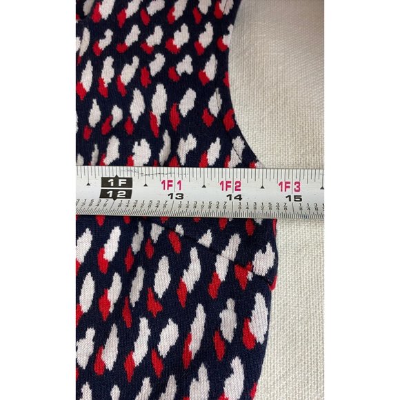 Eri + Ali Women's Sleeveless Top Size Small Geometric Red Navy White - Picture 5 of 6